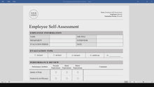 Employee Self-Assessment Form (MS Word, PDF) | Simple HR Template Office, Performance Evaluation, Manager | Employee Review, Self-Review