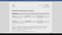 Accounts Payable Processing SOP Template (Word & PDF) – Simple Standard Operating Procedure Template