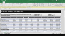 Simple Employee Training Plan & Tracker Template (MS Excel, Google Sheets) | Employee Training Program Management, Staff Training Plan