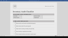 Inventory Audit Checklist Template (Word, PDF) | Inventory Counts, Warehouse Checklist, Inventory Management, Stock, Inventory Tracker